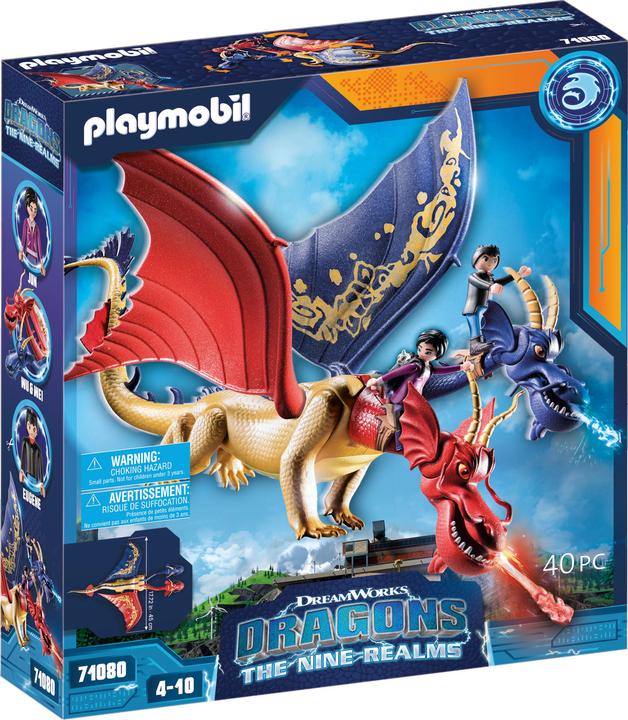 Actual product image Playmobil The Nine Realms - Wu & Wei with Jun (71080, Playmobil Dragons)
