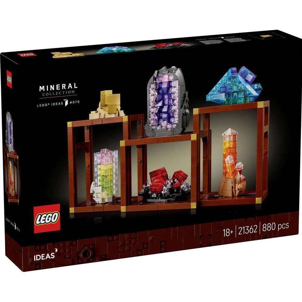 LEGO 21362 Collezione di minerali, set fai da te per adulti, kit di costruzione (21362, LEGO Ideas)