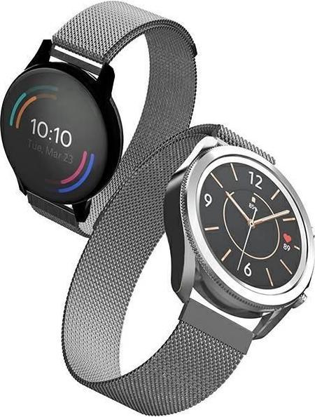 Actual product image pasek Mesh Apple Watch 42/44/45 mm srebrny/silver (Stainless steel)