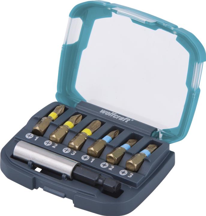 Produktbild wolfcraft 1 Bit Box Diamant, 7-tlg., PH, PZ