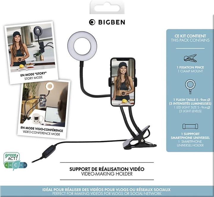 Actual product image Bigben Ring Light Selfie Stand Desk Stand (Ring light)