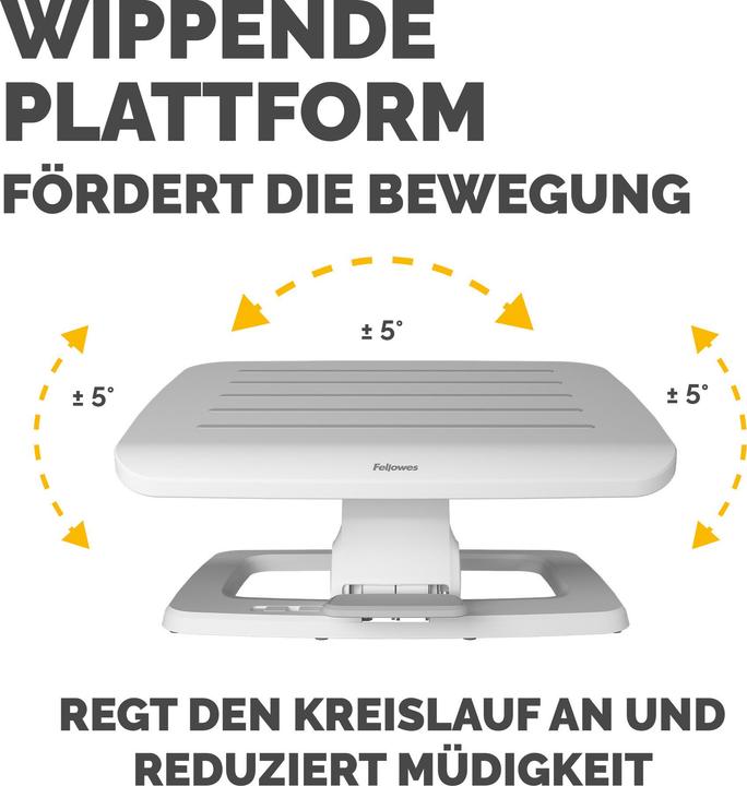 Immagine prodotto Fellowes Poggiapiedi Hana Lt Bianco (45 x 35 cm)