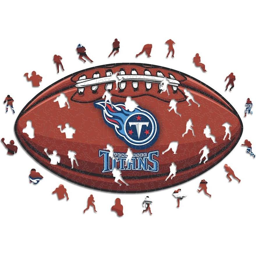 Iconic NFL - Tennessee Titans – Football mit Logo - Holz Puzzle Grösse S (150 Teile) (150 Teile)