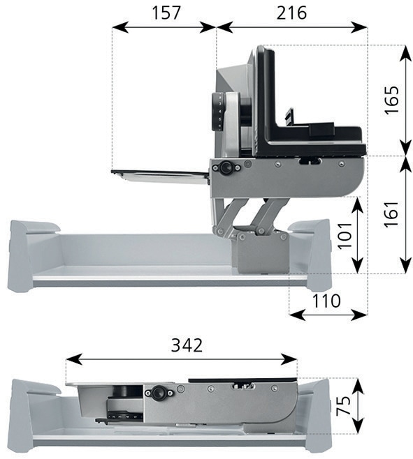 Actual product image Dr. Ritter Built-in slicer AES 72 SR