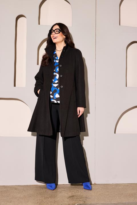Actual product image Ulla Popken A-Line Wool Look Coat