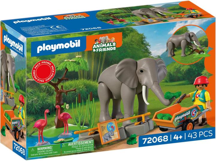 Playmobil Elefante con guardiano (72068, Playmobil Animali e Amici)