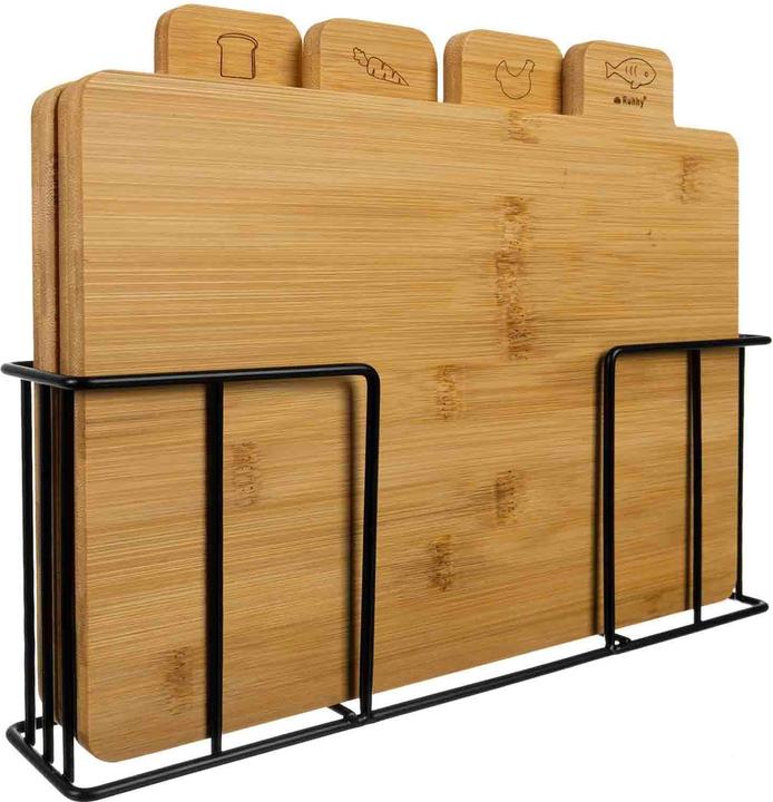 Image du produit Ruhhy Planche à découper en bambou - 4 pcs. Ruhy 19338