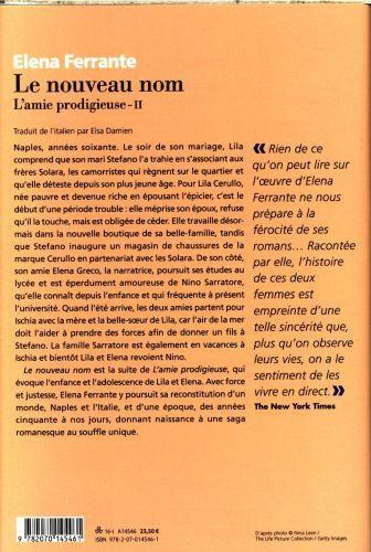 Image du produit L'amie prodigieuse (Français, Elena Ferrante, 2016)