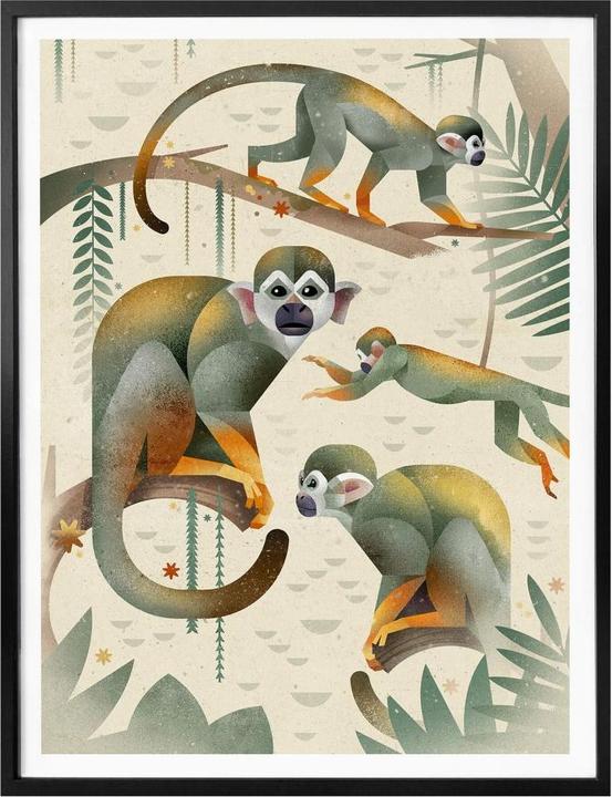 Image du produit Trenddeko Singes écureuils (80 x 100 cm)