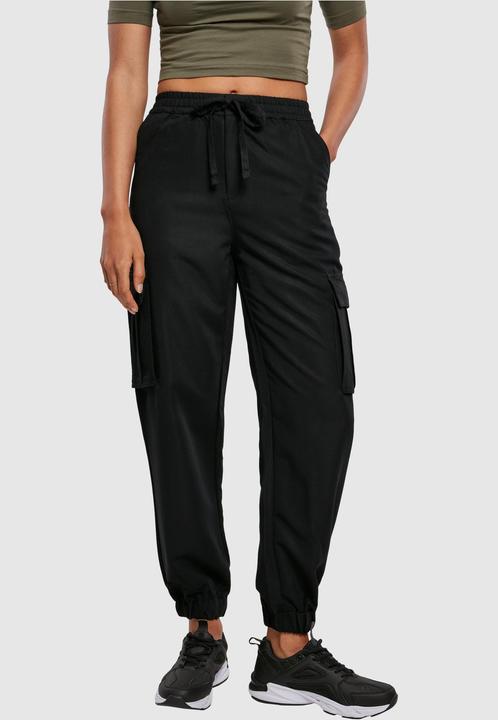 Actual product image Urban Classics Ladies Viscose Twill Cargo Pants (L)