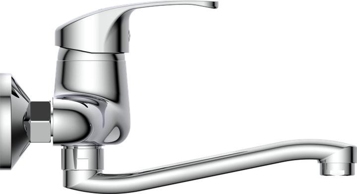 Produktbild Schütte Wasserhahn Küche ORAZI Wand-Spültischarmatur Chrom Wandmontage Schwenkbar 36760