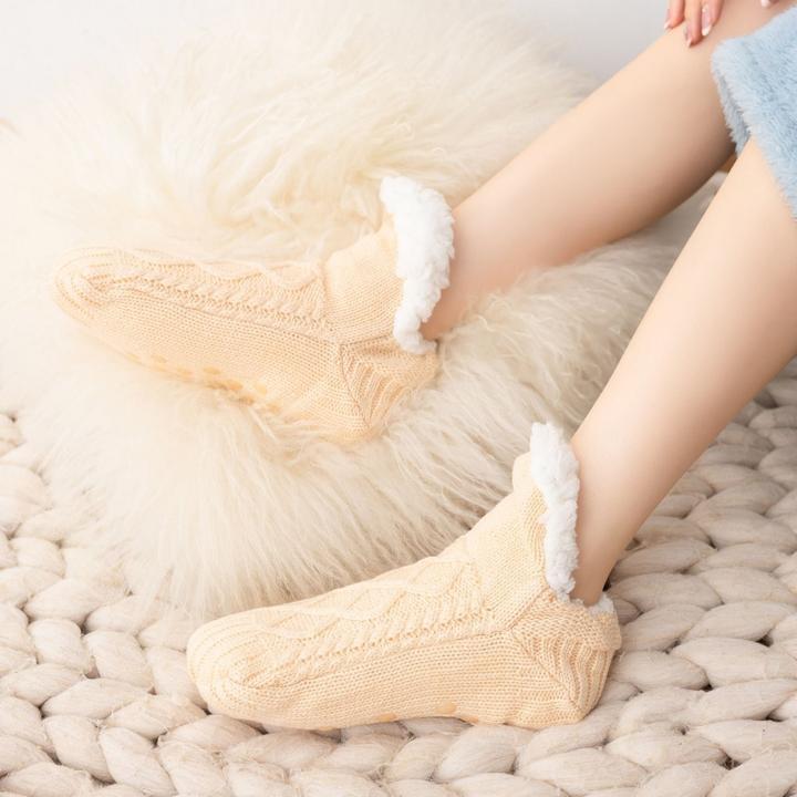 Image du produit Hermex Hausschuhe Gr. 39-42 Wintersocken Kuschelsocken Fuzzy-Socken Pantoffeln (39, 40, 41, 42)