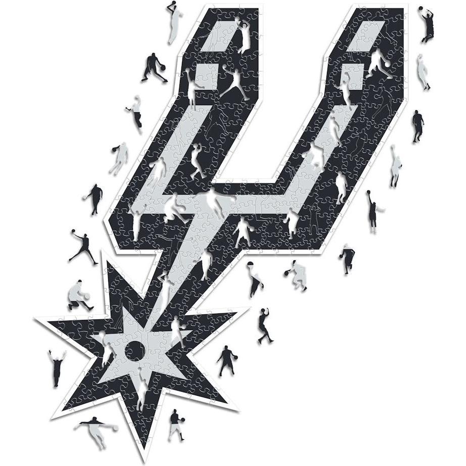 Iconic NBA - San Antonio Spurs - Logo - Holz Puzzle Grösse L (500 Teile) (500 Teile)