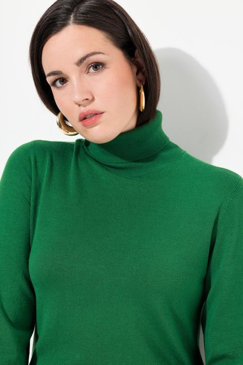 Actual product image Ulla Popken Long Sleeve Turtleneck Sweater (54)