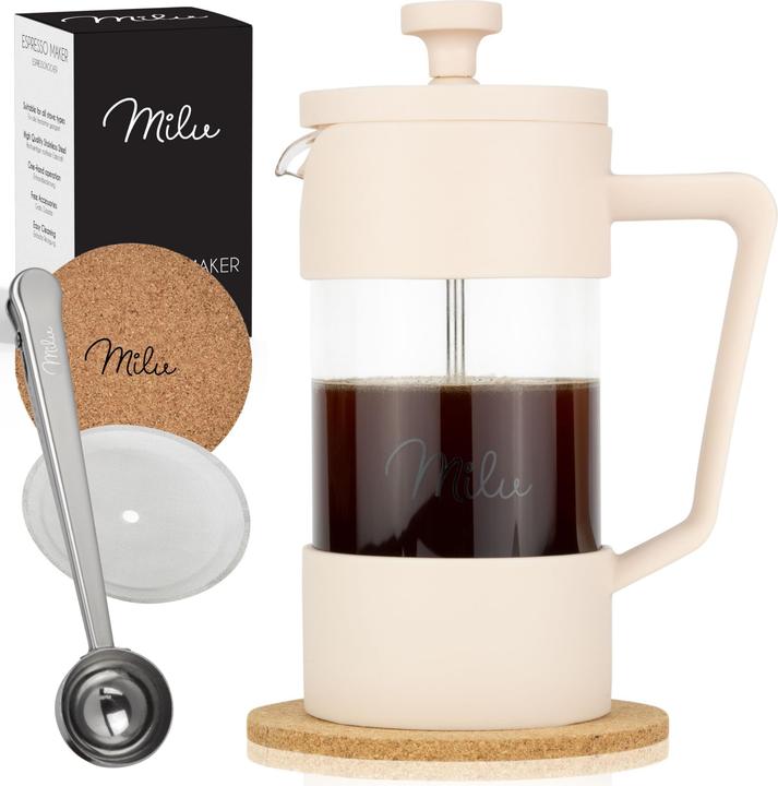 Milu French Press Kaffeebereiter 1L (1 l)