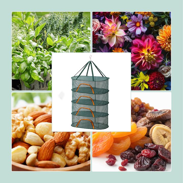 Produktbild Relaxdays Faltbares Trockennetz Oval