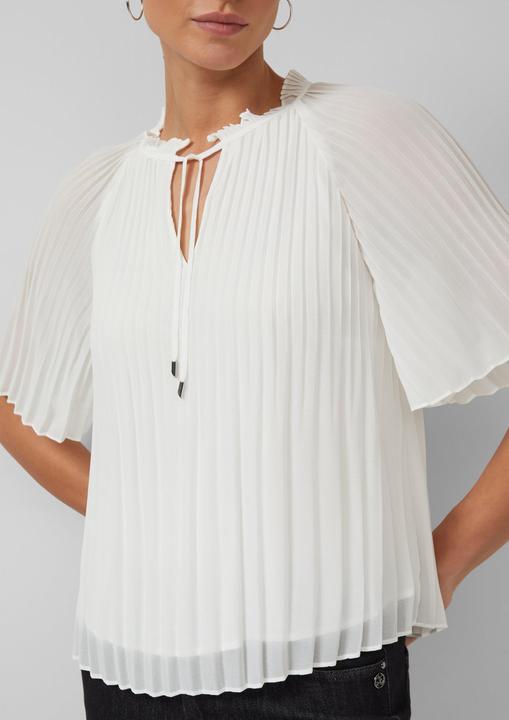 Immagine prodotto s.Oliver Bluse Festliche Chiffon-Bluse mit Plissee und Rüschen (46)
