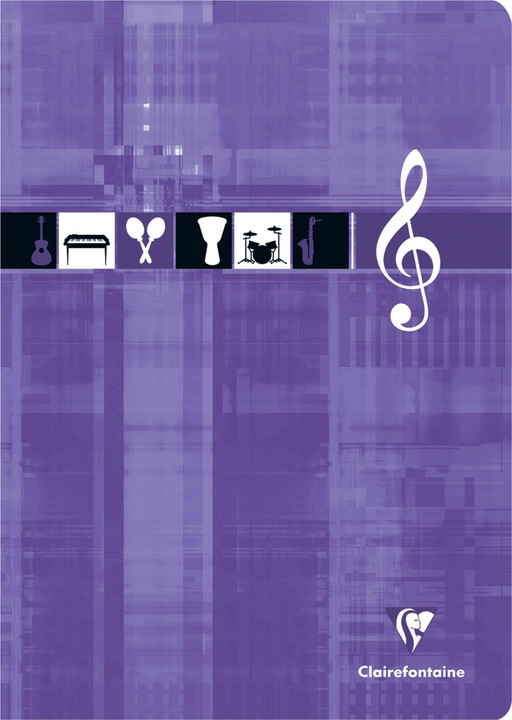 Actual product image Clairefontaine Music book (A4, Special ruling, Hardcover)