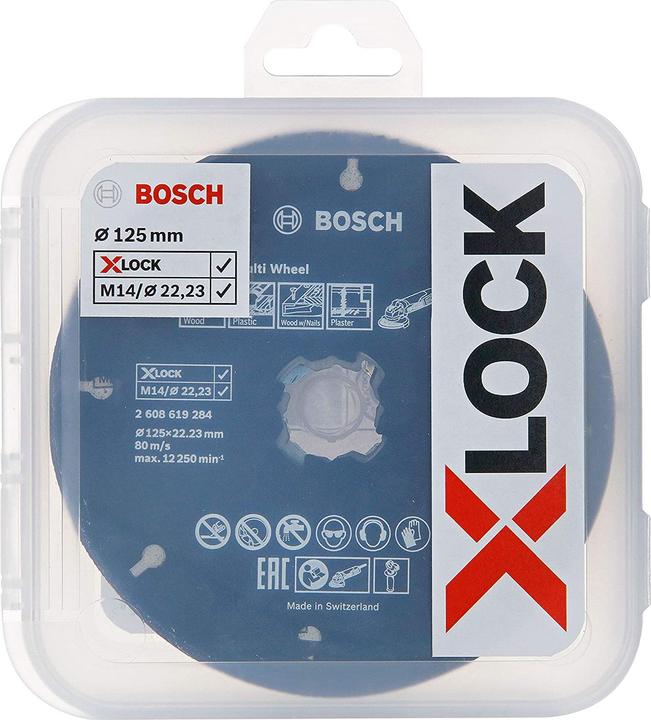 Immagine prodotto Bosch Professional Zubehör PRO Set di taglio e affilatura X-Lock, 125 x 1 x 22,23 mm