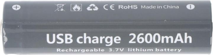 Produktbild AccuCell Rundzelle 18650, Li-ion, 3,7V, 2600mAh, 9,6Wh, mit USB-C Charging Port (18650, 2600 mAh)