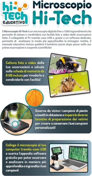 Actual product image Lisciani Hi Tech Educativo Microscopio Hi Tech