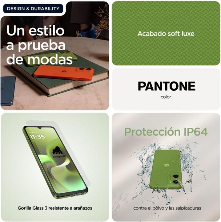 Produktbild Motorola G06 (256 GB, Green, Tendril, 6.88", Dual SIM, 4G)