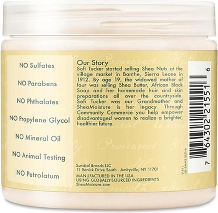 Valeurs nutritives et ingrédients Shea Moisture Huile de castor noire de Jamaïque (430 ml)