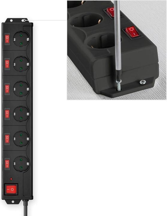 Produktbild Hama Steckdosenleiste (6x, CEE 7/3, 1.40 m)