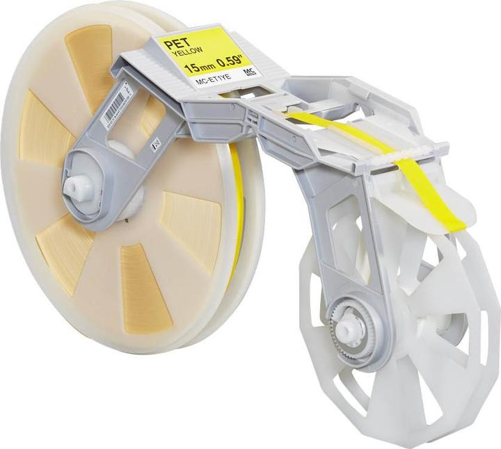 Inkadoo Brother MC-ET1YE DirectLabel Cassette giallo 15 mm Giallo Brother Tape Creator 50 mm (1.50 cm, Giallo)