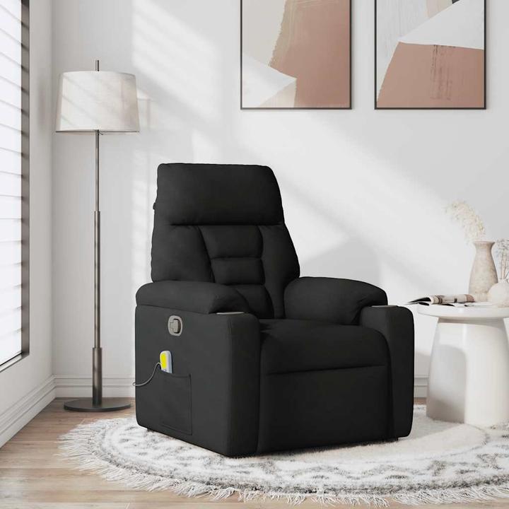 Actual product image VidaXL Massage chair black fabric