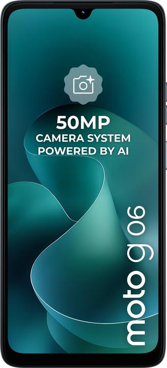 Productafbeelding Motorola G06 Phone, 64GB/4GB, Tapestry (64 GB, Blauw, wandtapijt, 6.88", Dubbele SIM, 4G)