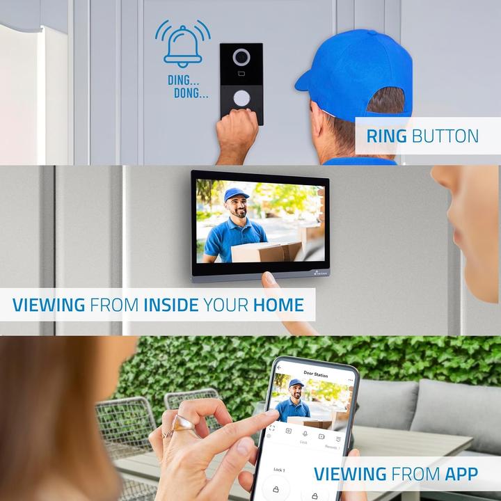 Actual product image Nivian Wireless Video Door Intercom