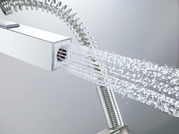 Productafbeelding Grohe Keukenmengkraan met flexibele uitloop Eurocube chroom glans 31395000