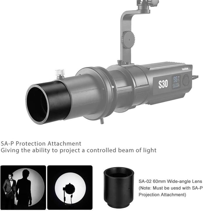 Productafbeelding Godox SA-02 60mm voor S30 (Godox)
