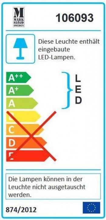 Energy Label Markslöjd Swan (378 lm)