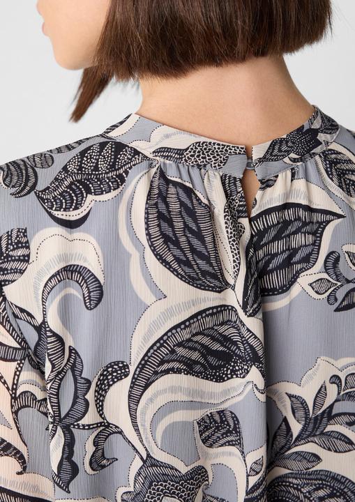 Immagine prodotto Comma Bluse Chiffonbluse mit Ballonärmeln und floralem Muster (36)