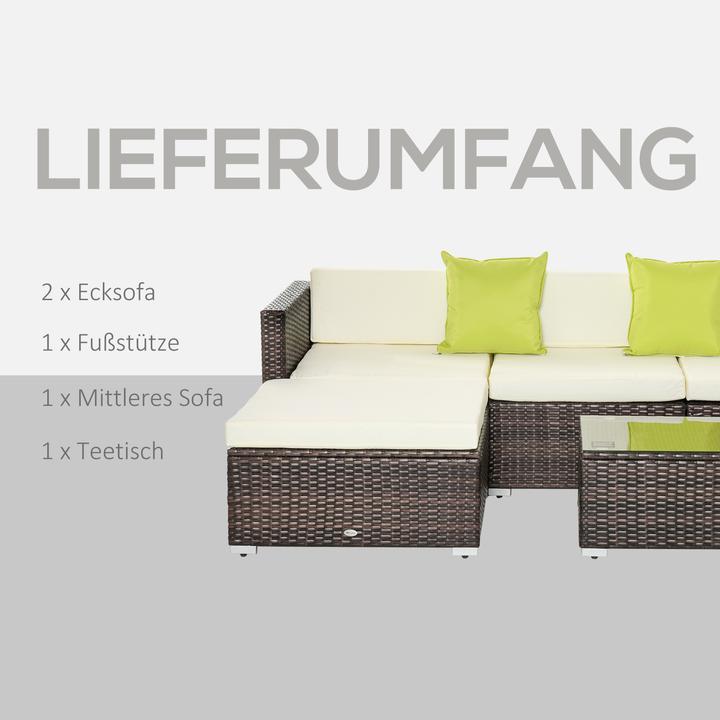 Produktbild Outsunny Gartenmöbel Set mit Beistelltisch