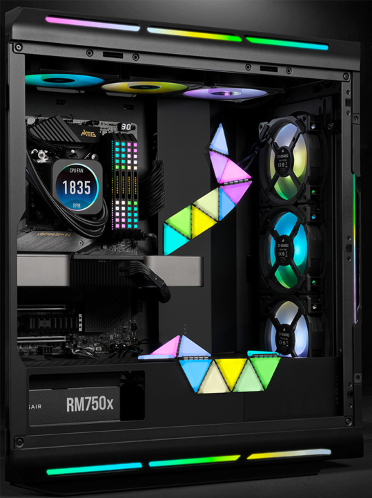 Image du produit Corsair Kit d'extension pour boîtier intelligent iCUE LC100 (RGB)