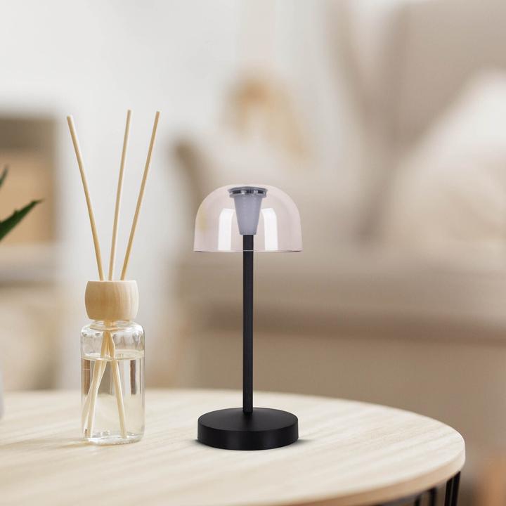 Immagine prodotto Näve Akku- Tischleuchte GOMBA schwarz 2er Set