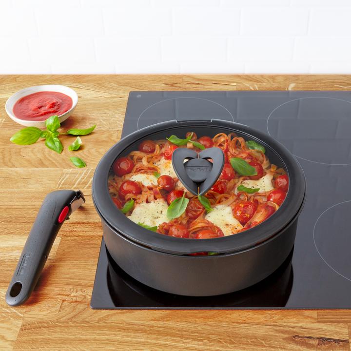 Image du produit Tefal Ingenio G6 Set de couvercles en verre 16/18/20cm (20 cm, Matières plastiques, Verre)