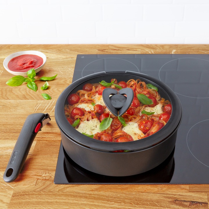 Actual product image Tefal Ingenio G6 Glass Lid Set 16/18/20cm (20 cm, Plastic, Glass)