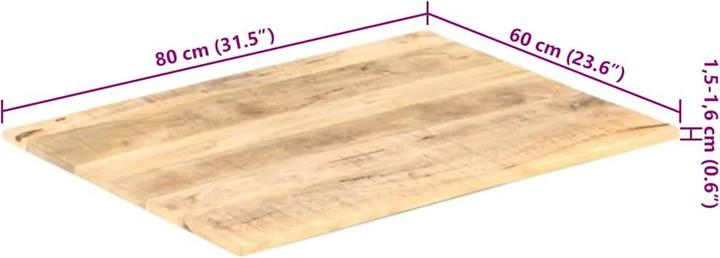 Image du produit vidaXL Tischplatte (80 x 60 cm)