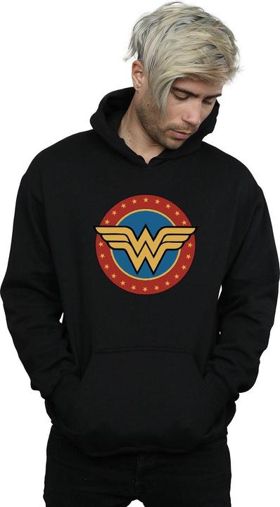 Immagine prodotto Wonder Woman Circle Logo Felpa con Cappuccio Uomo (S)