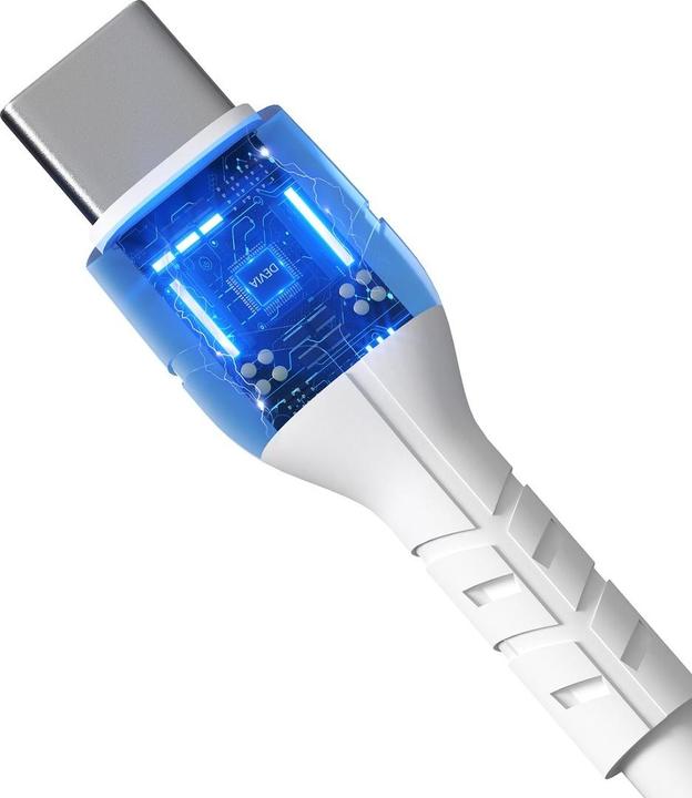 Produktbild Devia Kabel Kintone USB-C - USB-C 1,0 m 3A weiss (1 m, 18 W)