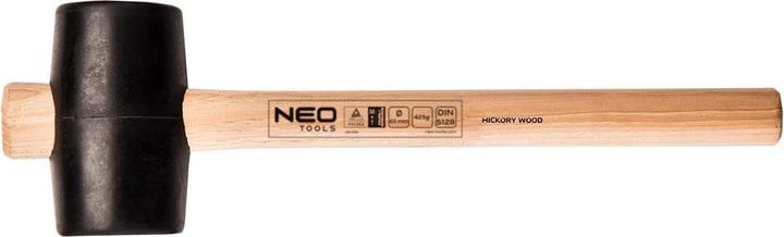 Actual product image Neo rubber hammer with wooden handle 425g 340mm (25-052) (425 g)
