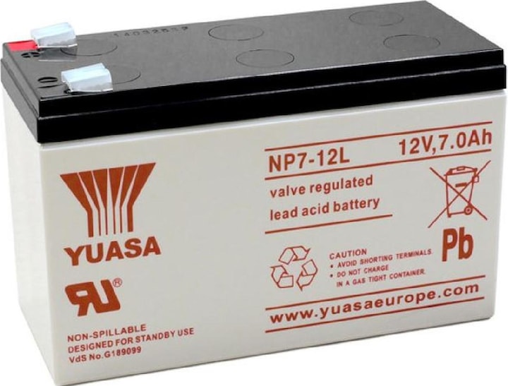 Immagine prodotto Yuasa Batteria al piombo VRLA (12 V, 7 Ah)