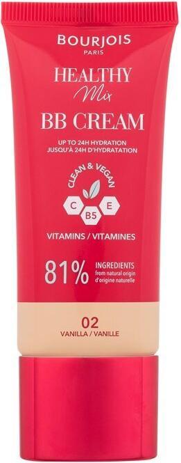 Bourjois Healthy Mix Clean & Vegan BB Cream (crème de beauté saine et végétalienne) (02 Vanille, Vanille, 30 ml)