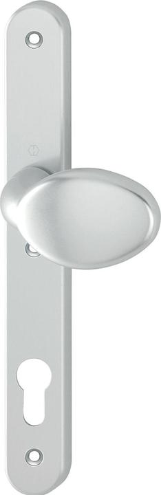 Actual product image Hoppe External knob escutcheon plate, rotatable PZ92, concealed screw fitting, silver anodised aluminium