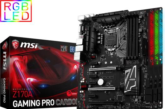 Produktbild MSI Z170A Gaming Pro Carbon (LGA 1151, Intel Z170, ATX)