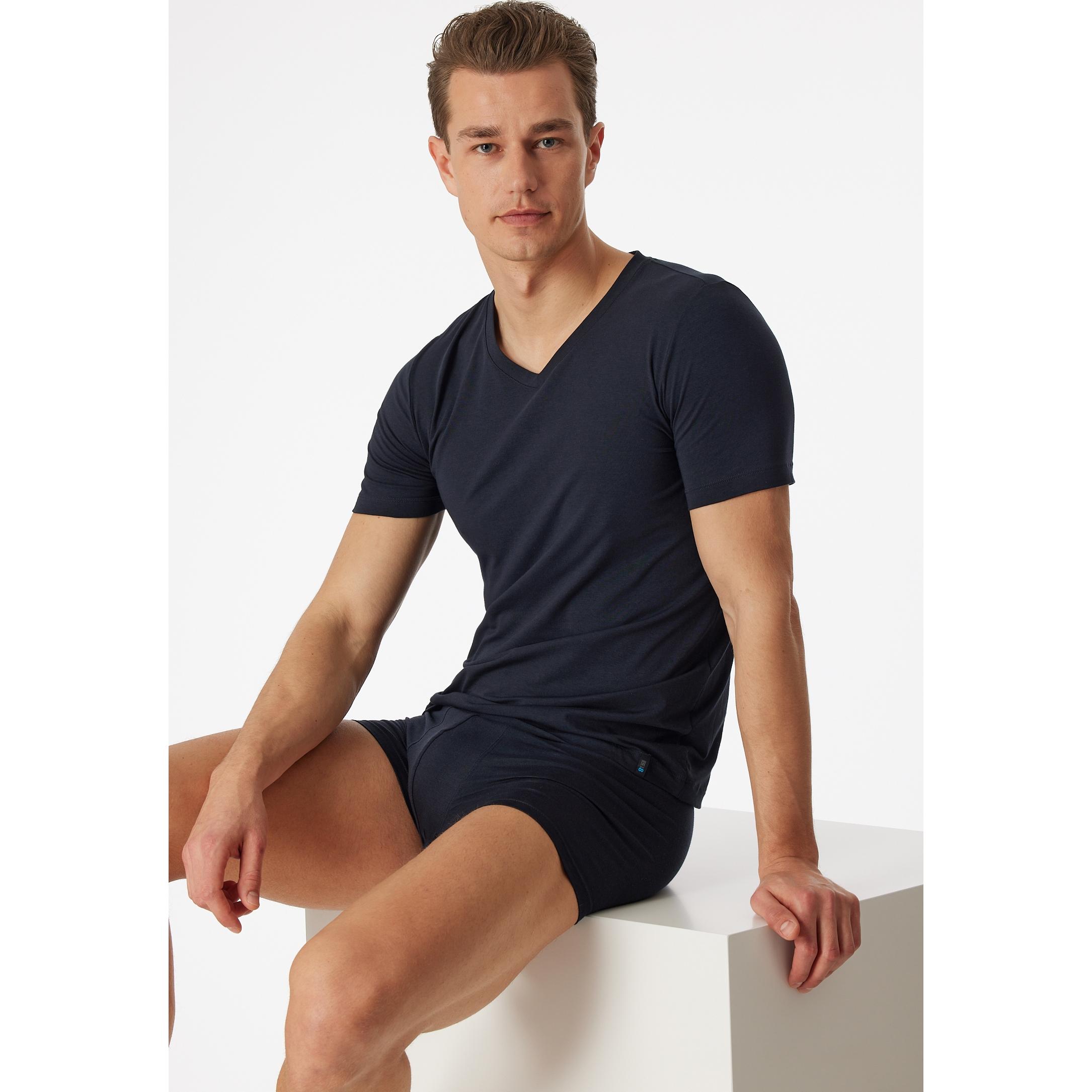 Thumbnail - Schiesser, Herren, Shirt, Long Life Soft Modal, Schwarz, (L)